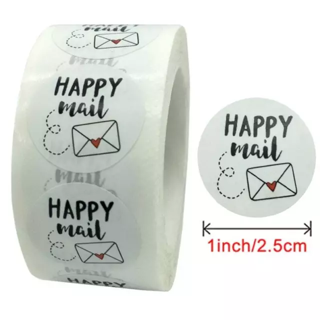 Happy Mail Thank you for your order small business/labels/stickers/postage UK