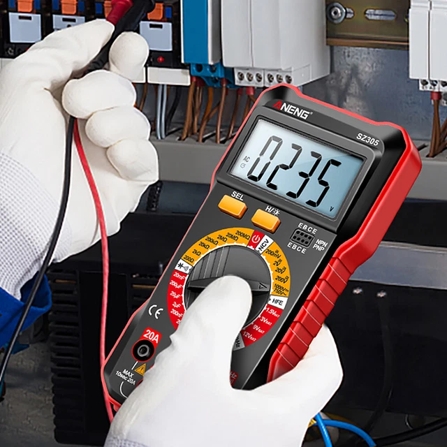 Large Screen Votage Current Ohm Test Tool AC/DC Voltage Tester Electrical Tools