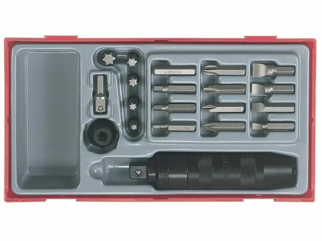 Ensemble tournevis à impact Teng Tools et bits dans un étui de rangement 3