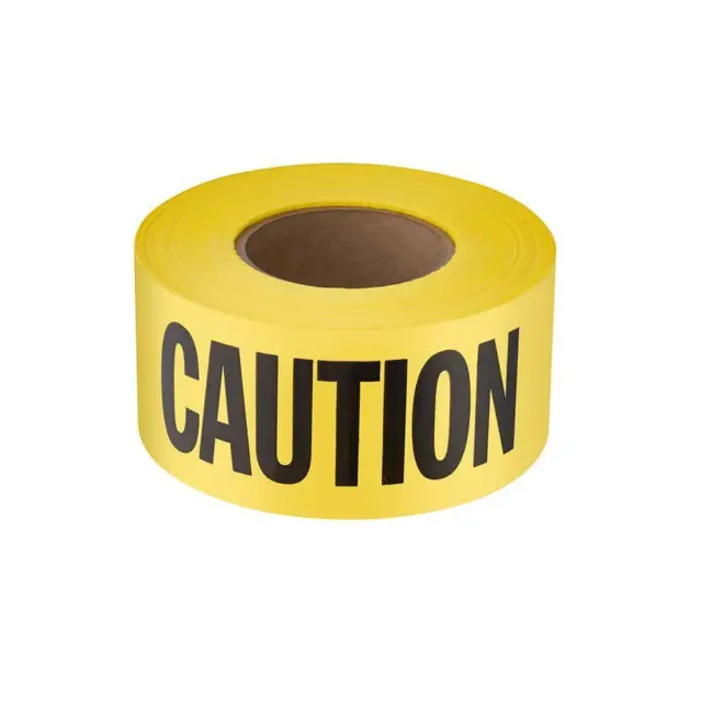 3 in. x 1000 ft. Caution/Cuidado Standard Barricade Tape, Marking Tools & Layout
