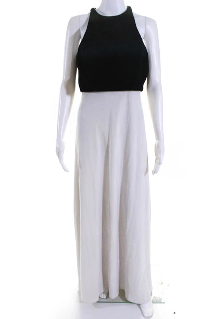 Jill Jill Stuart Womens Black Pop-Over Gown Size 8 10883890
