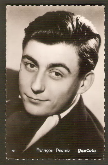 François PERIER carte postale  vintage CINEMA Ed .Pl  ph. Roger Carlet