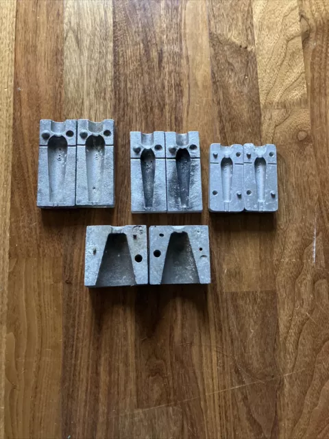 Sea Fishing Lead Weight Moulds x4 joblot
