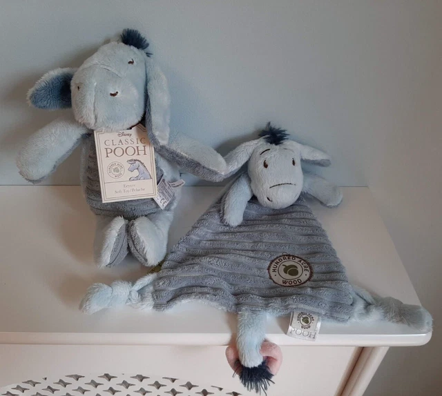 Disney Classic Pooh - Eeyore l'asino - Pacchetto coperta comò giocattolo morbido