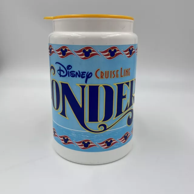 RARE DISNEY CRUISE LINE Wonder Coffee Mug Cup Insulated Hot