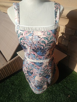GUESS Womens Floral Shadow Dress 10 sheath
