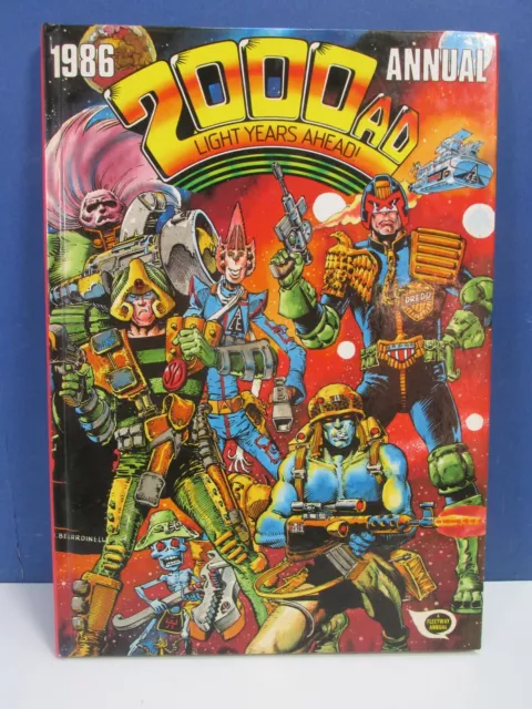 VINTAGE judge dredd  2000 AD ANNUAL 1986 COMIC BOOK HB fleetway UNCLIPPED