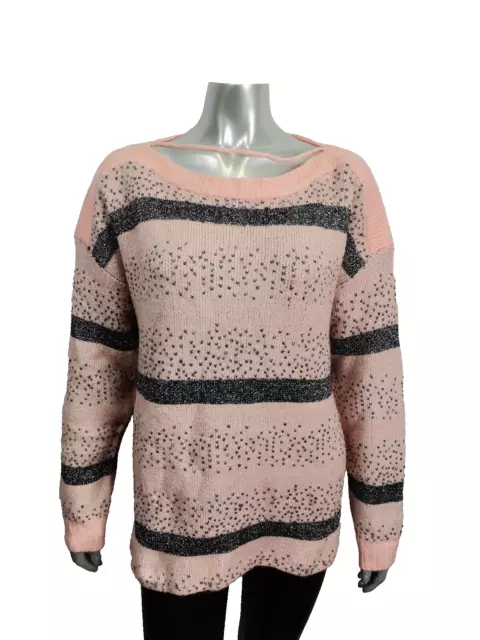 Vero Moda Damen Strick Pullover Designer Glitzer Sweater Schöne Knit Bluse Xl/44