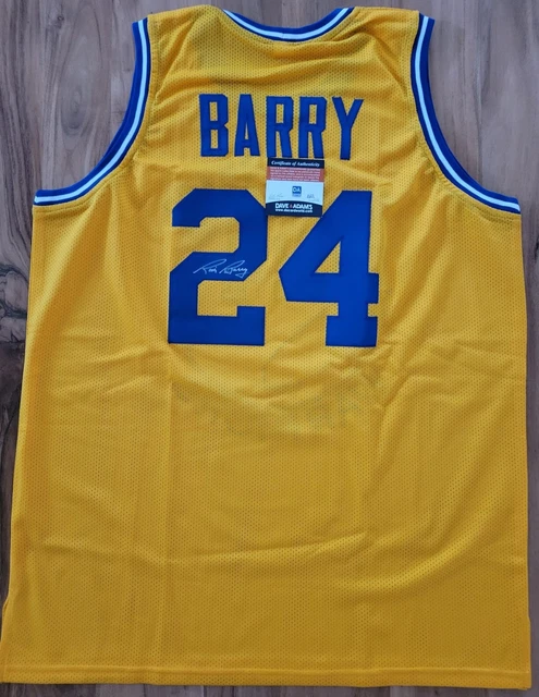 Rick Barry Signed Golden State Warriors Jersey (Dave & Adams COA)