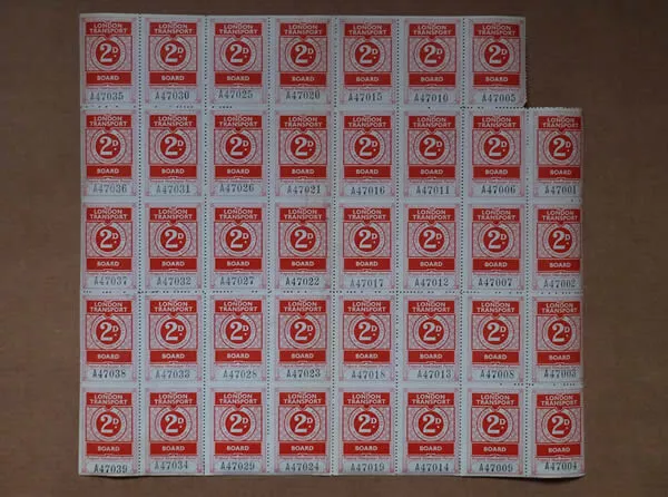 old British Railways Board prepaid parcel newspaper stamps unused 2p x 39