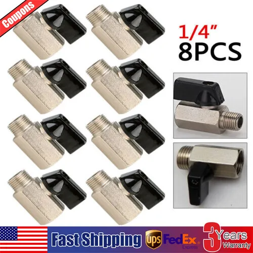 8x 1/4" Carpet Cleaning Shut-off Valve for Truck Mount & Portable Extractors New