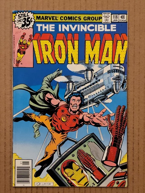 Iron Man #118 1st James Rhodes Marvel 1979 VF+