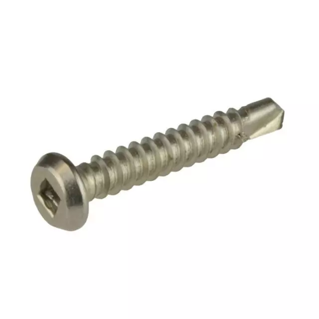 G410 Stainless Steel 10g (4.8mm) Wafer Square Metal Self Drilling Screw Driller