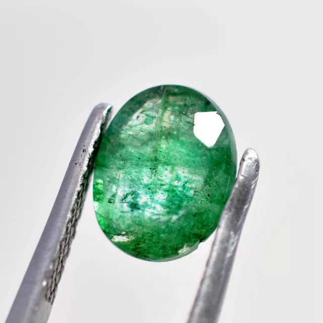 2.50 Ct Natural Green Zambian Emerald Oval Cut AAA+ Gemstone