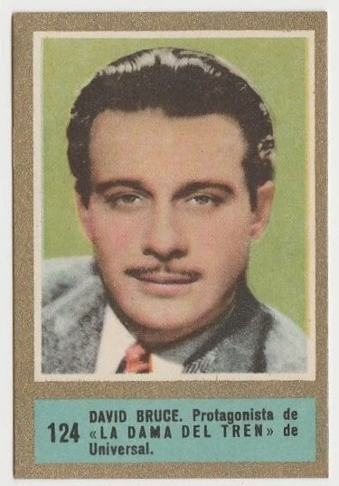 David Bruce 1952 Fernando Fuentes Tobacco Card #124 Fedora Film Star E5