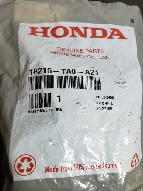 HONDA ACURA 18215-TA0-A21 Support D'échappement Caoutchouc Oem Neuf ...
