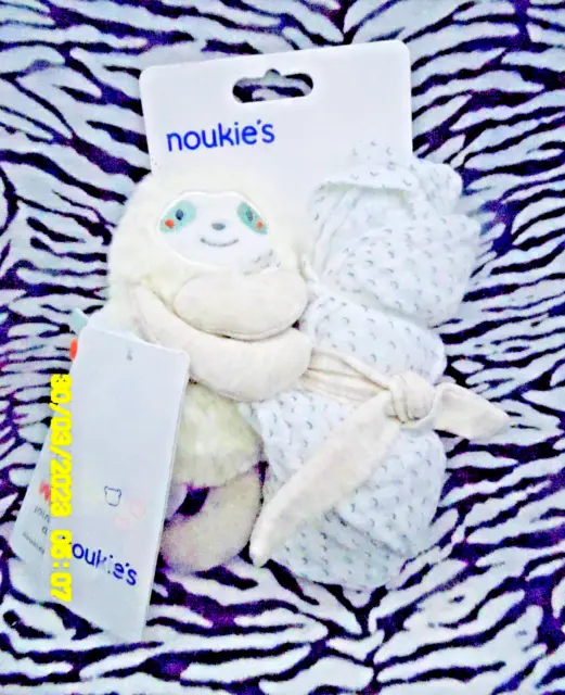 🦋 Noukies Doudou Paresseux Lange Couverture Sacha Et Moris 100% Neuf N° 2