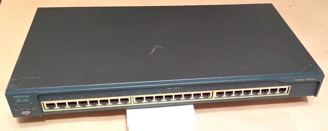 WS-C2950T-24 Cisco Catalyst 2950 24-Port Network Switch W/O Ear Brackets WS-C2950T-24 Cisco Catalyst 2950 24-Port Network Switch W/O Ear Brackets