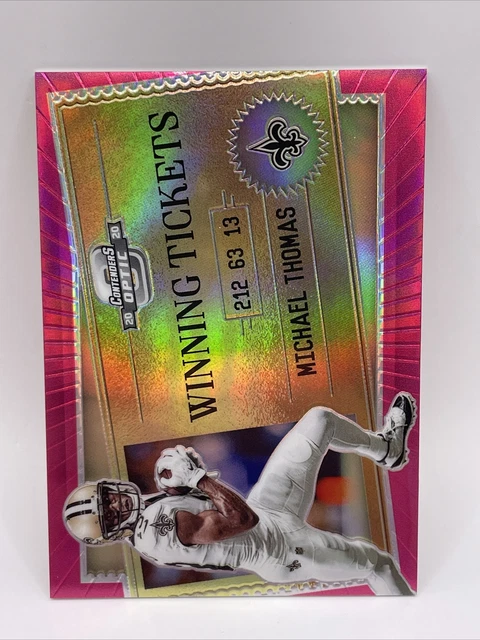 2020 Panini Contenders Optic Winning Tickets Pink /75 Michael Thomas #WT8