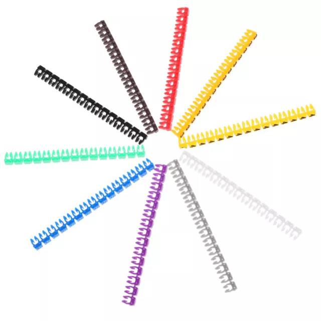 150pcs Colorful Cable Marker 0-9 Coded Number Labels Colorful Identification