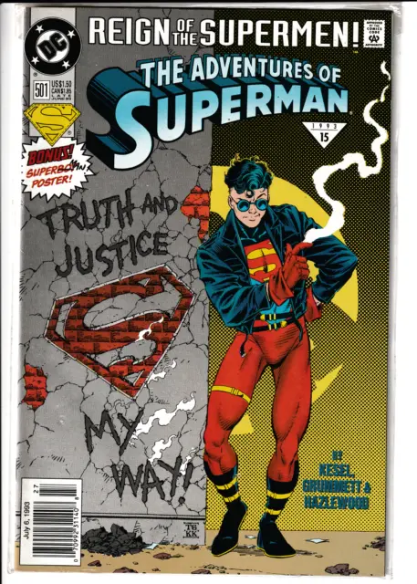 The Adventures of Superman #501 "DC Comics" Comic Book