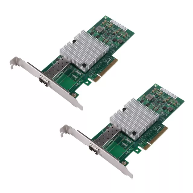 2X Tarjeta de Red NIC PCI-E de 10 Gb 82599EN Chipset para Adaptador de Red 7775