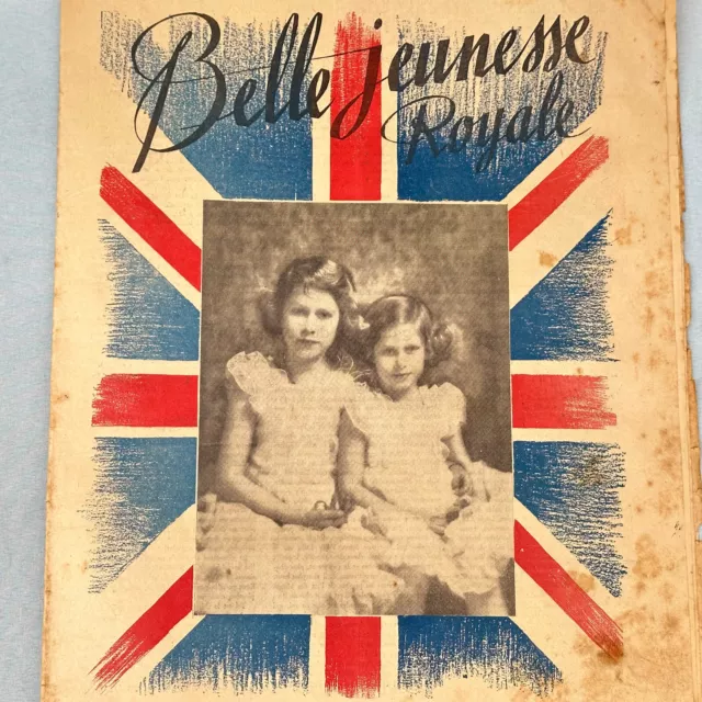 Vintage French Magazine Belle Jeunesse Royal Collectable Edition Dated 1938