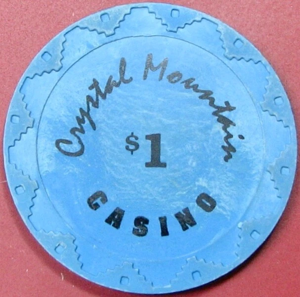 $1 Casino Chip. Crystal Mountain, Shingle Springs, CA. Y68.