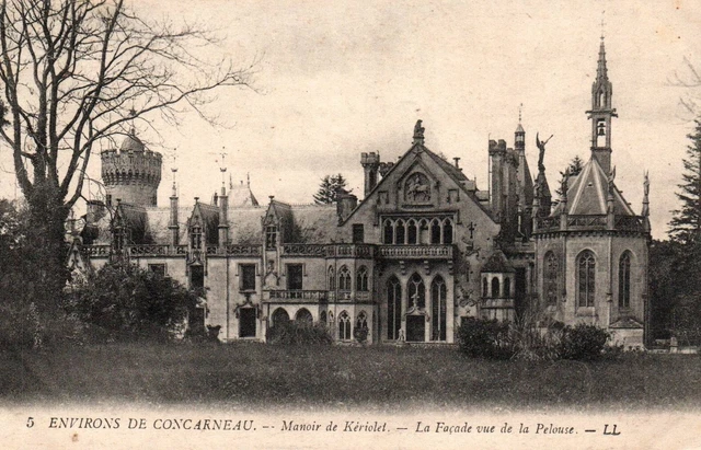 CPA 29 - CONCARNEAU (Finistère) - Manoir de KERIOLET. 5 Lawn View Facade
