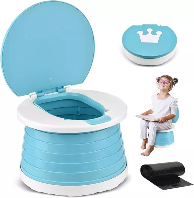 Portable Potty Seat Kids Folding Training Toilet Chair Travel Potty for Toddler