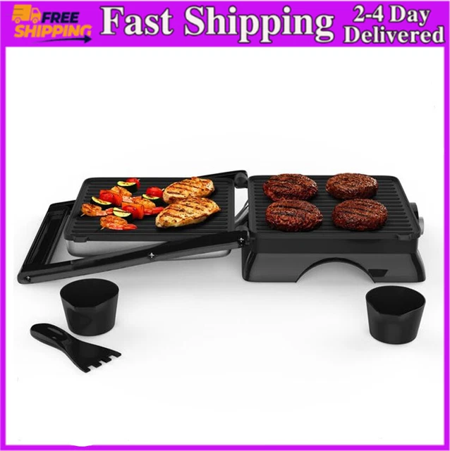 Chef Buddy Panini Press Indoor Grill and Gourmet Sandwich Maker,Fast Shipping