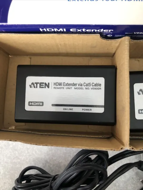 Aten HDMI EXTENDER Over Cat5 Ethernet Video Extender with Audio - 1920x1200@60Hz 2