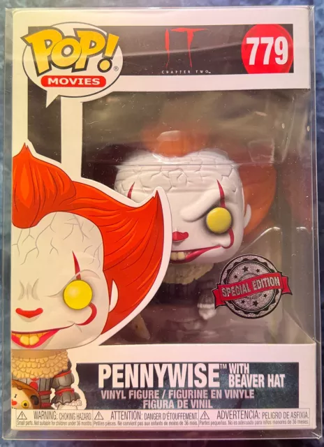 Funko Pop #779 IT Pennywise with Beaver Hat Clown Horror Special Edition NEW