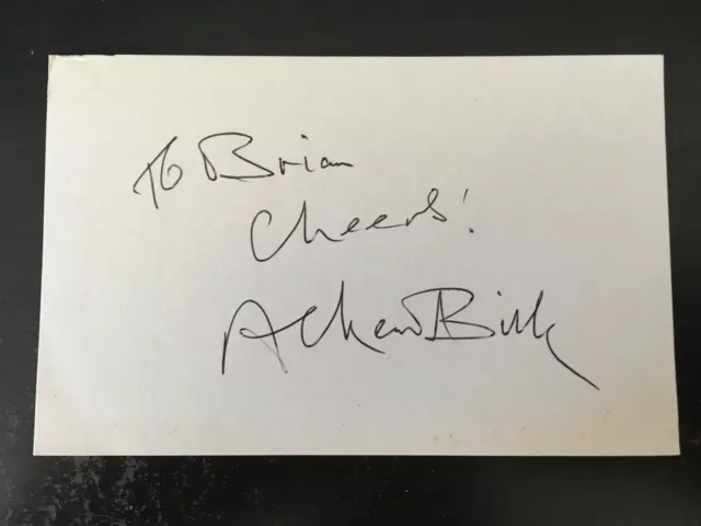 Acker Bilk - Chart Topping Clarinetist - Signed White Index Card