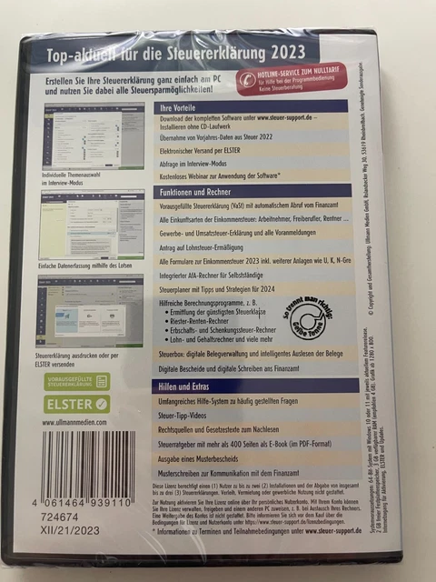 ALDI STEUER 2023 EinkommensteuerProgramm CDROM/Download, neu, OVP