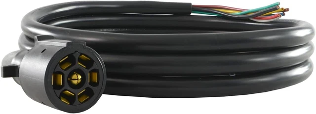Conntek Heavy-Duty 7-Way Plug to ROJ 6 Feet, Black