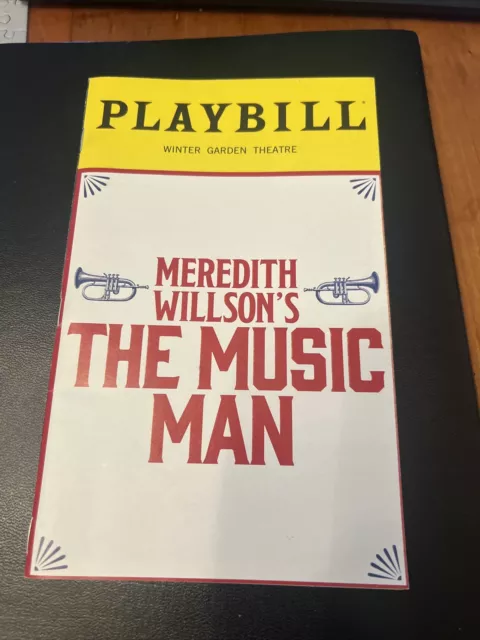 THE MUSIC MAN Playbill Broadway Winter Garden Theatre w/Hugh Jackman-March 2022