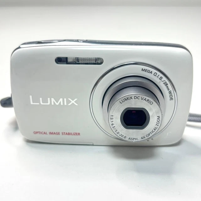 PANASONIC LUMIX DMC-S1 White Compact Digital Camera [No English