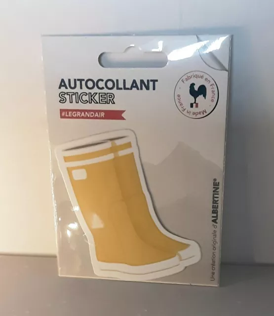 Autocollant Sticker Albertine LE Grand Air Bottes Jaunes Made in FRANCE
