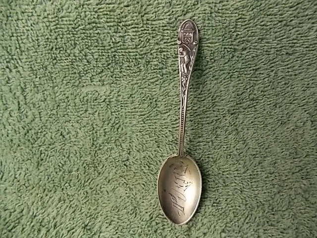 Sterling Silver SPOON PUEBLO Colorado MINING -  Souvenir
