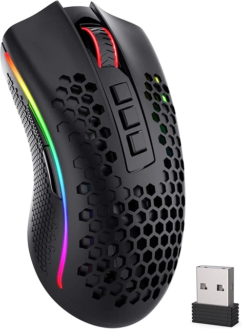Wireless Gaming Mouse, Redragon M808 Honeycomb Shell Computer Mouse, 16,000 DPI,