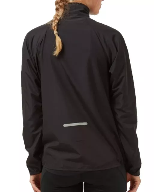 Ronhill Damen CORE Windjacke leichtes Sport-Laufoberteil schwarz LP £52 3