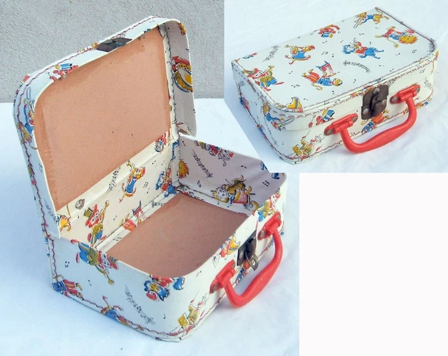 ANCIENNE VALISETTE EN Carton Boite Pour Couture Poupee Tricot Vintage Collection EUR 20,00