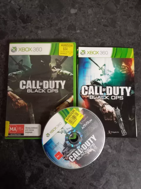 Call Of Duty Black Ops Xbox 360 Game + Manual PAL Free Postage