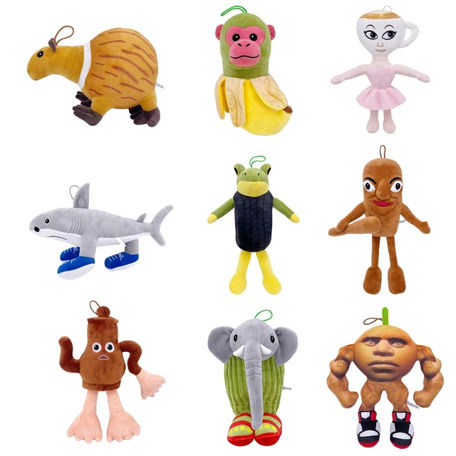 Italian Brainrot Keychain 12-Pack - Tung Tung Tung Sahur & Tralalero Tralala Meme Character Collectibles