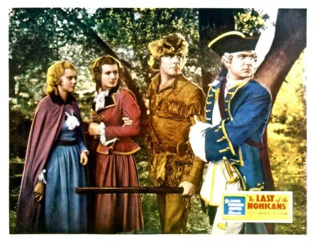 The Last Of The Mohicans Lobby Card Heather Angel Binnie 1936 OLD MOVIE PHOTO