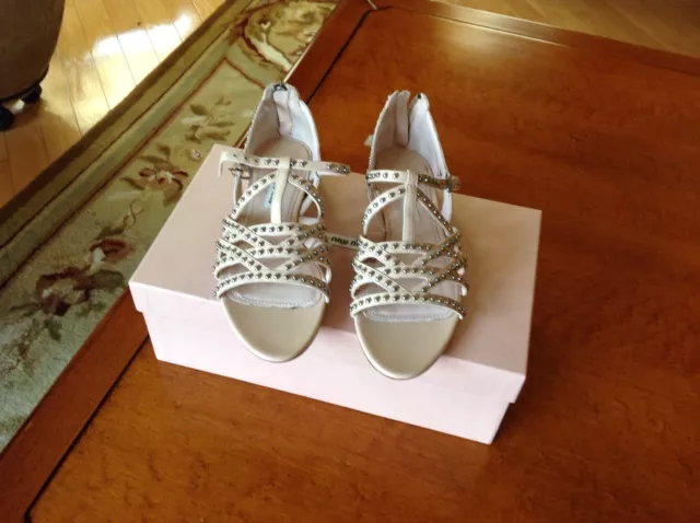 Miu Miu Studded Sandals Sz 35.5