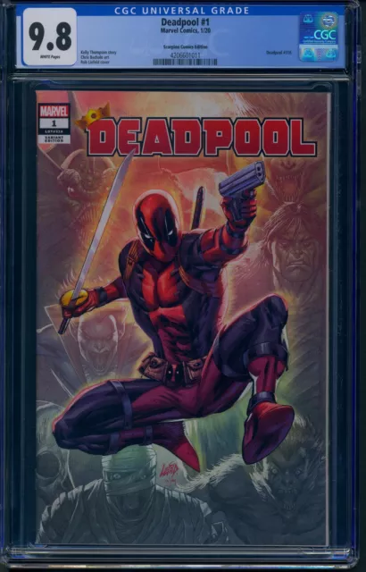 Deadpool 1 CGC 9.8 Rob Liefeld Variant Cover