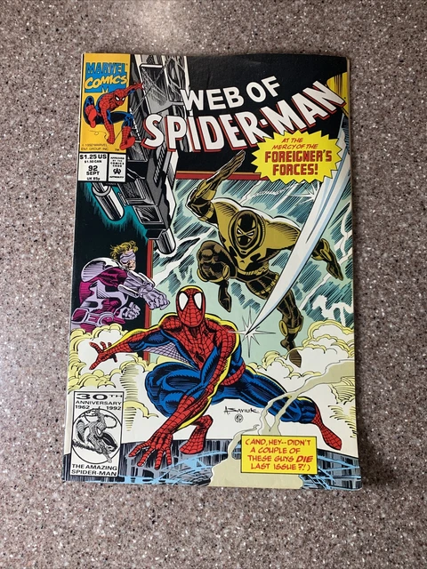 Web of Spider-Man 92 Vol 1 VG+ Marvel Comics 1992