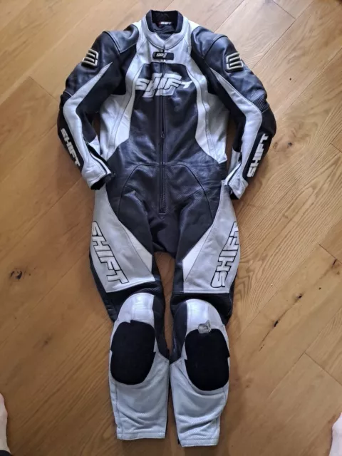 Shift One Piece Leather Motorcycle Race Suit Size 50 (M/L)